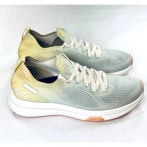 Kuru Flux Shoes Womens 8 Lime Sorbet Mist Blue Athletic‎ Sneakers Knit Comfort